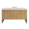 James Martin Vanities Hudson 60in Single Vanity, Light Natural Oak w/ 3 CM Eternal Jasmine Pearl Top 435-V60S-LNO-3EJP - alternate 1